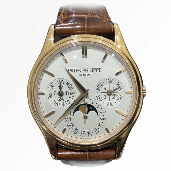 Patek Philippe Grand Complications Perpetual Calendar 5140R-011 18K Rose Gold Silver Dial