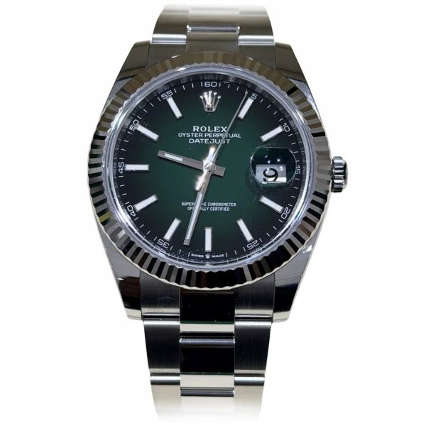 Rolex Datejust 41 126334 Green Lacquer Ombre Dial Fluted Bezel Oyster 2026